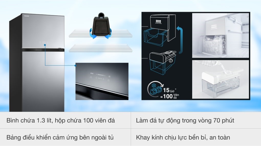 Tủ lạnh Toshiba Inverter 608 lít GR-AG66VA X