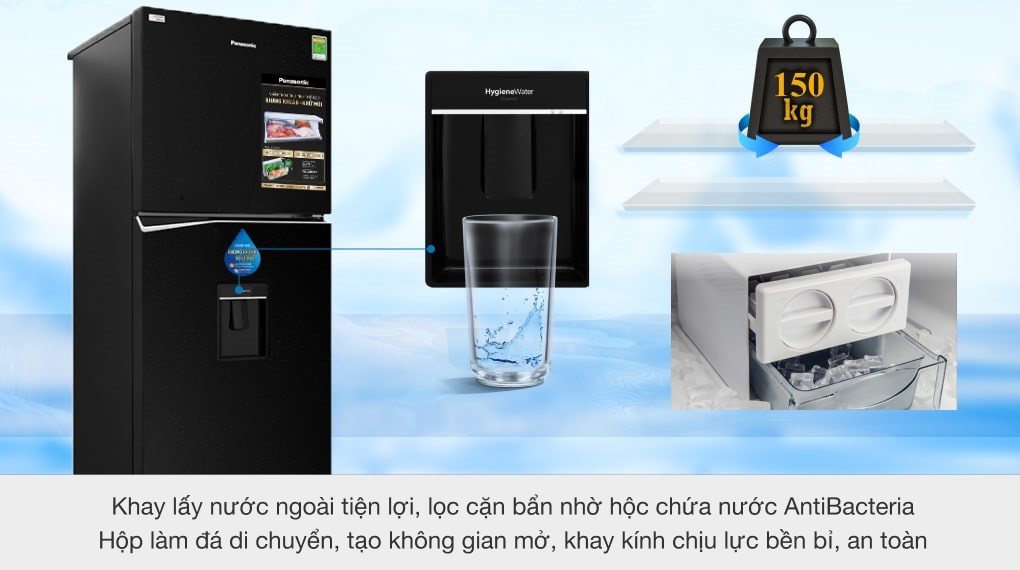 Tủ lạnh Panasonic Inverter 326 lít NR-BL351WKVN