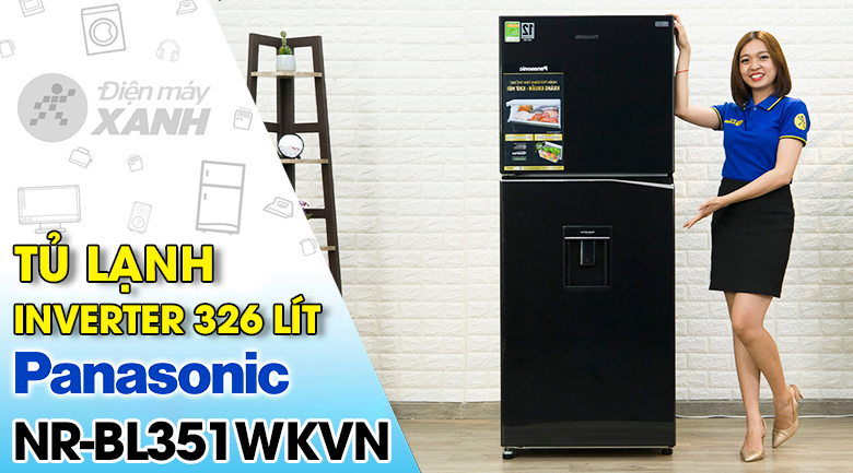 Tủ lạnh Panasonic Inverter 326 lít NR-BL351WKVN
