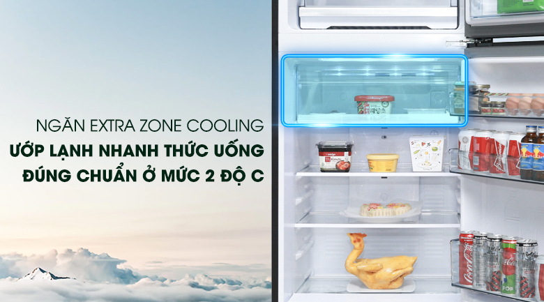 Ngăn Extra Cool Zone - Tủ lạnh Panasonic Inverter 326 lít NR-BL351WKVN