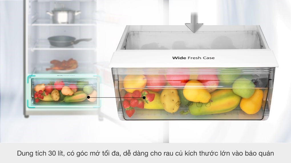 Tủ lạnh Panasonic Inverter 366 lít NR-BL381WKVN