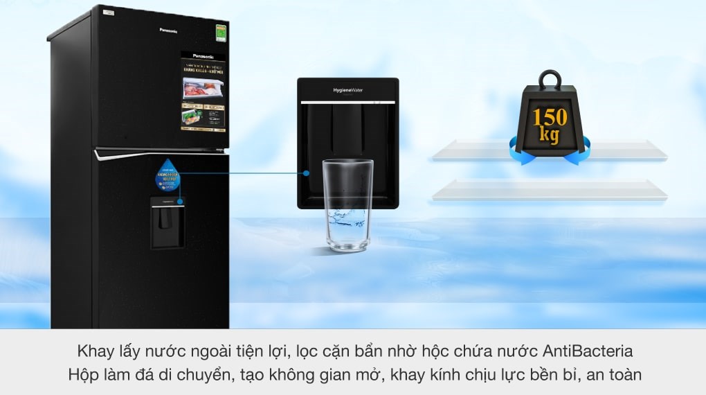 Tủ lạnh Panasonic Inverter 366 lít NR-BL381WKVN