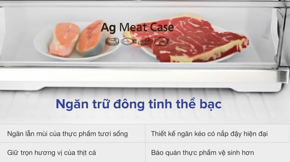 Tủ lạnh Panasonic Inverter 366 lít NR-BL381WKVN