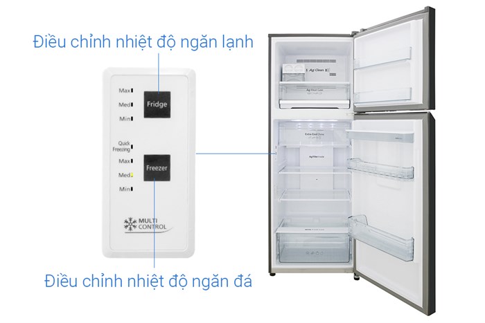 Tủ lạnh Panasonic Inverter 366 lít NR-BL381WKVN Màu Đen