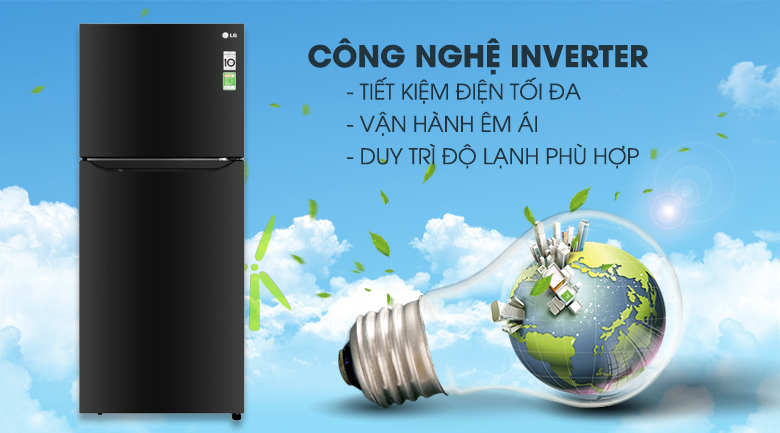 Tủ lạnh LG Inverter 393 lít GN-B422WB - 18