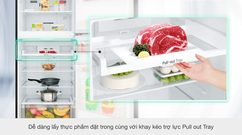 Tủ lạnh LG Inverter 393 lít GN-B422WB