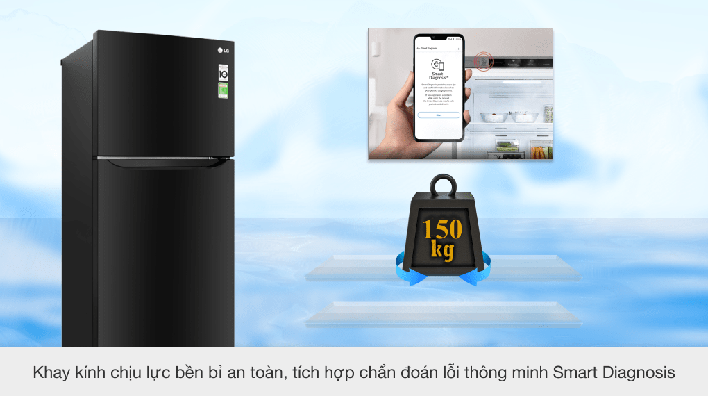 Tủ lạnh LG Inverter 393 lít GN-B422WB