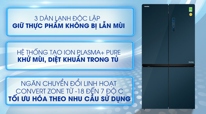 Tủ lạnh Toshiba Inverter 622 lít GR-RF690WE-PGV(24)