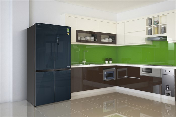 Tủ lạnh Toshiba Inverter 622 lít GR-RF690WE-PGV(24) Màu Xanh Navy