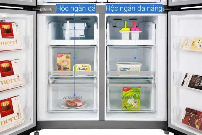 Tủ lạnh Toshiba Inverter 622 lít GR-RF690WE-PGV(24) Màu Xanh Navy