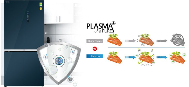 Công nghệ PLASMA+ PURE - Tủ lạnh Toshiba Inverter 622 lít GR-RF646WE-PGV(24)