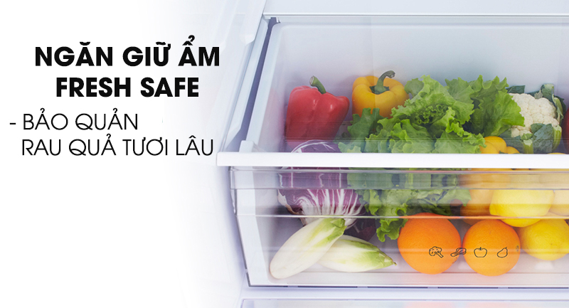 Tủ lạnh Panasonic Inverter 290 lít NR-BV320WSVN-Bảo quản rau quả tươi lâu trong ngăn giữ ẩm Fresh Safe