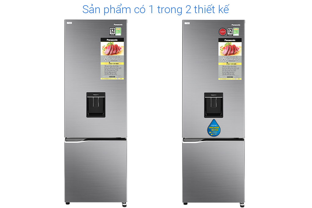 Tủ lạnh Panasonic Inverter 322 lít NR-BV360WSVN Màu Xám