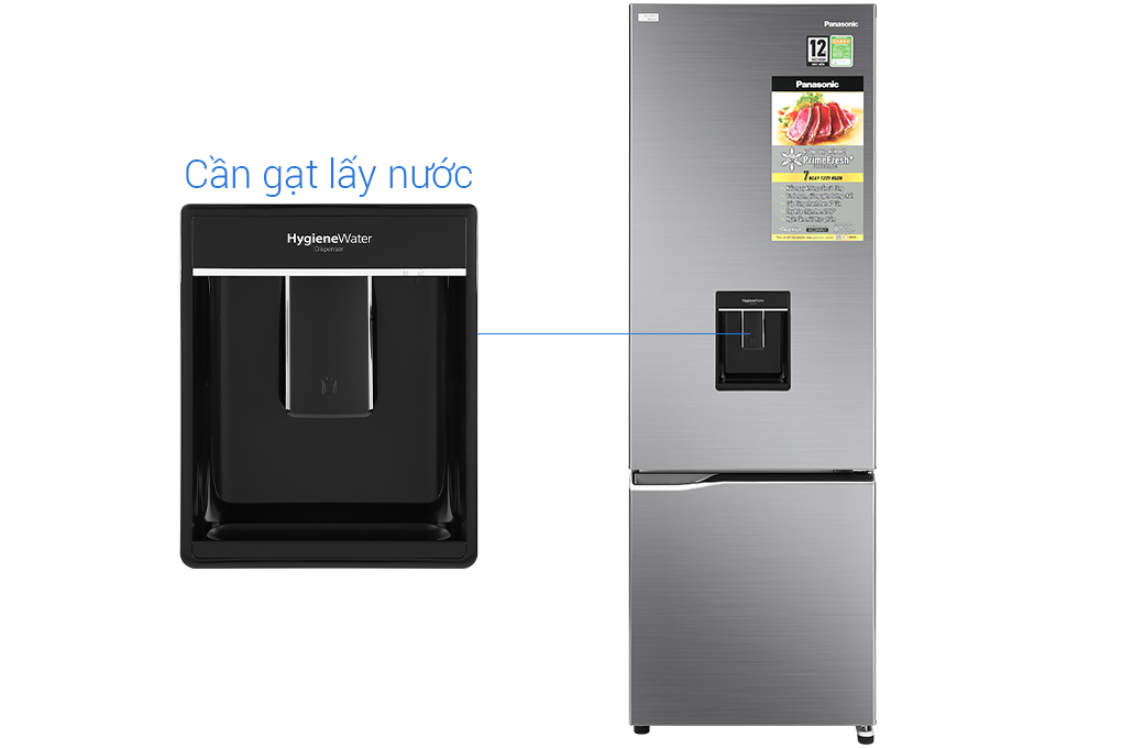 Tủ lạnh Panasonic Inverter 322 lít NR-BV360WSVN Màu Xám