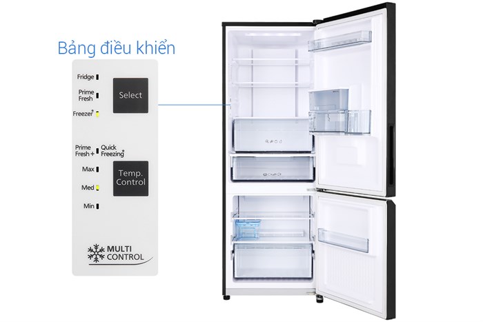 Tủ lạnh Panasonic Inverter 290 lít NR-BV320WKVN Màu Đen