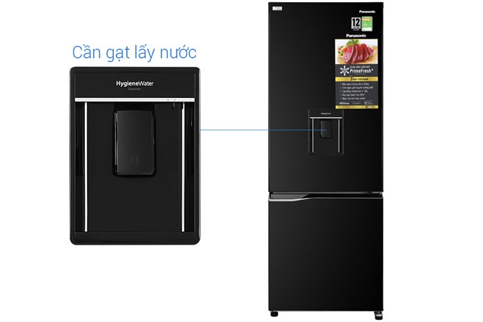 Tủ lạnh Panasonic Inverter 290 lít NR-BV320WKVN Màu Đen