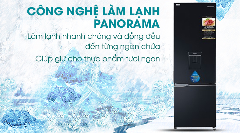 Panaroma Tủ lạnh Panasonic Inverter 322 lít NR-BC360WKVN