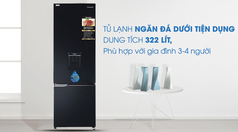  Thiết kế Tủ lạnh Panasonic Inverter 322 lít NR-BC360WKVN