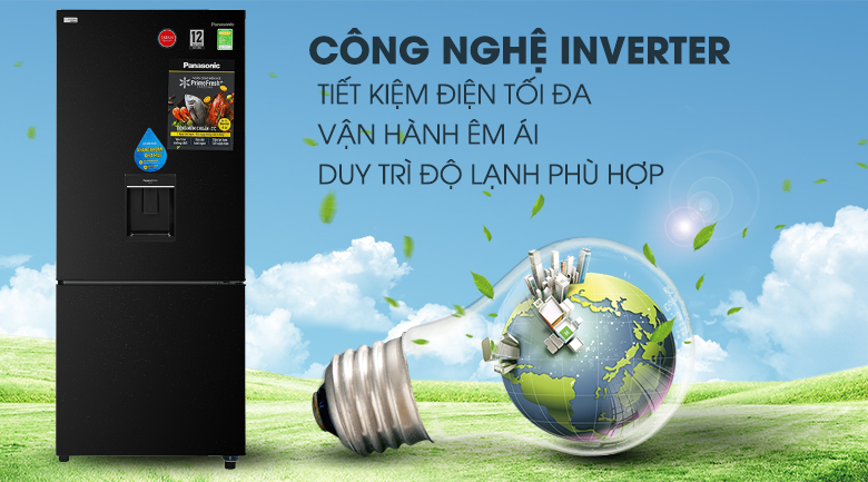 Tủ lạnh Panasonic Inverter 368 lít NR-BX410WKVN