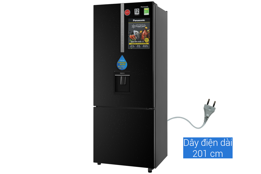 Tủ lạnh Panasonic Inverter 410 lít NR-BX460WKVN Màu Đen