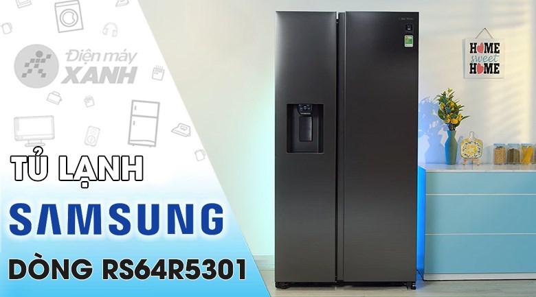 Tủ lạnh Samsung Inverter 635 lít Side By Side RS64R5301B4/SV