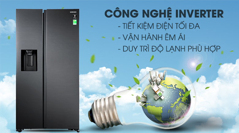 Tủ lạnh Samsung Inverter 635 lít Side By Side RS64R5301B4/SV - 16
