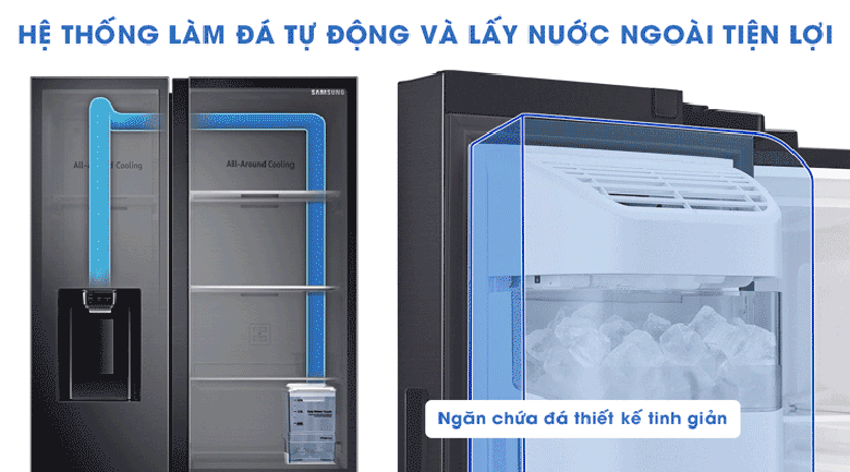 Tủ lạnh Samsung Inverter 635 lít Side By Side RS64R5301B4/SV - 14