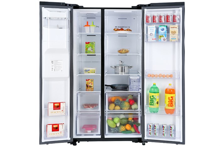 Tủ lạnh Samsung Inverter 635 lít Side By Side RS64R5301B4/SV Màu Đen - Xám