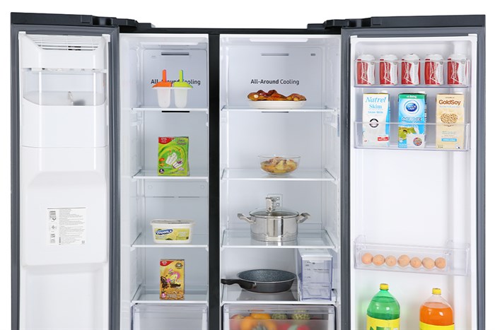 Tủ lạnh Samsung Inverter 635 lít Side By Side RS64R5301B4/SV Màu Đen - Xám