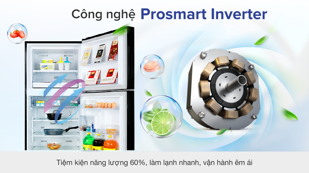 Tủ lạnh Beko Inverter 396 lít RCNT415E50VZGW