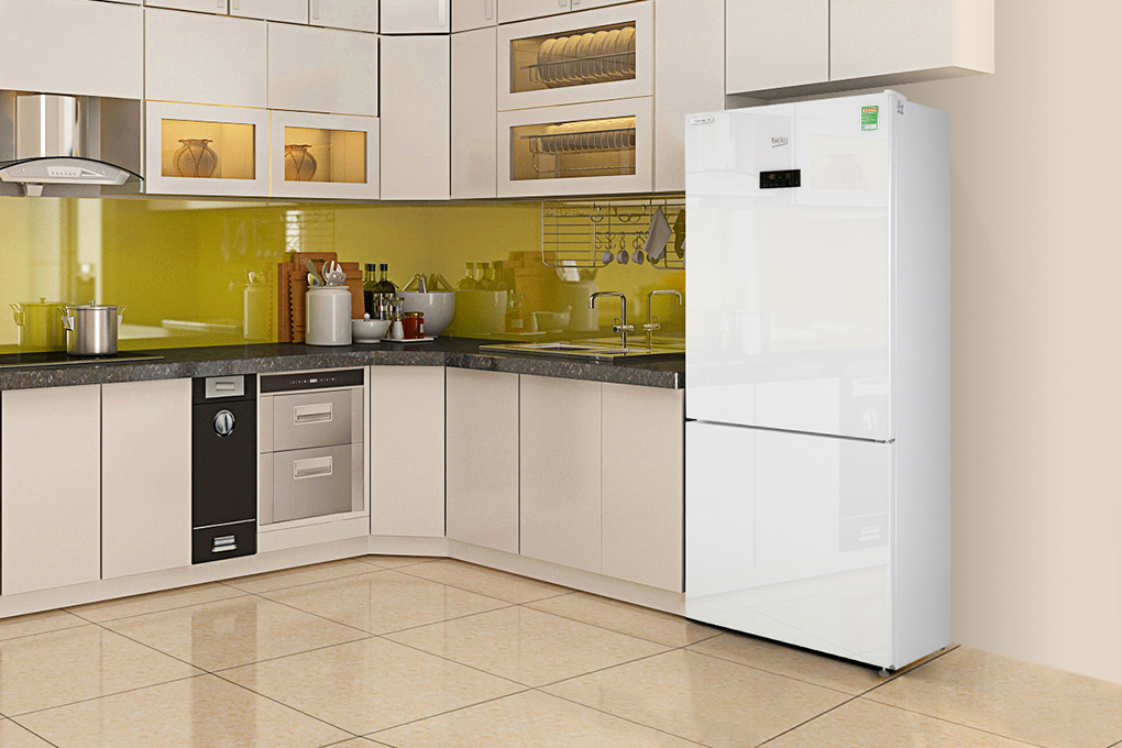 Tủ lạnh Beko Inverter 396 lít RCNT415E50VZGW Màu Trắng