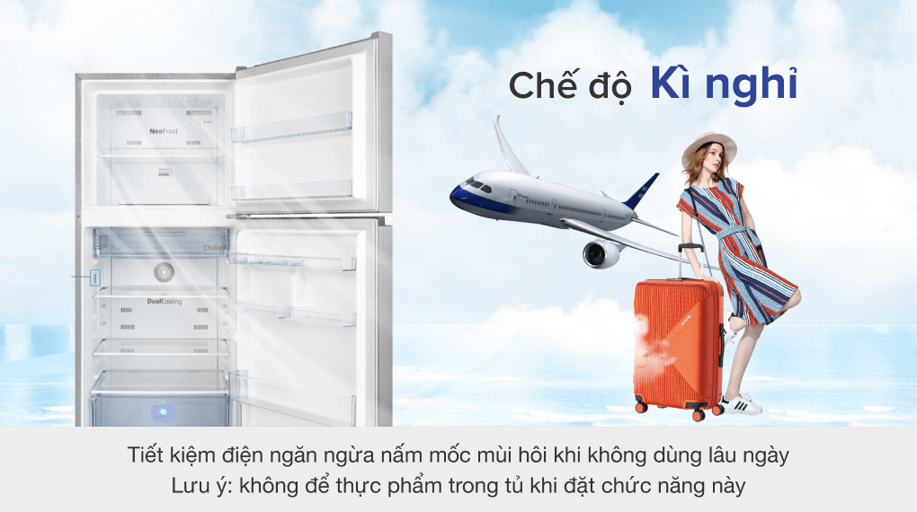Tủ lạnh Beko Inverter 340 lít RDNT371I50VS