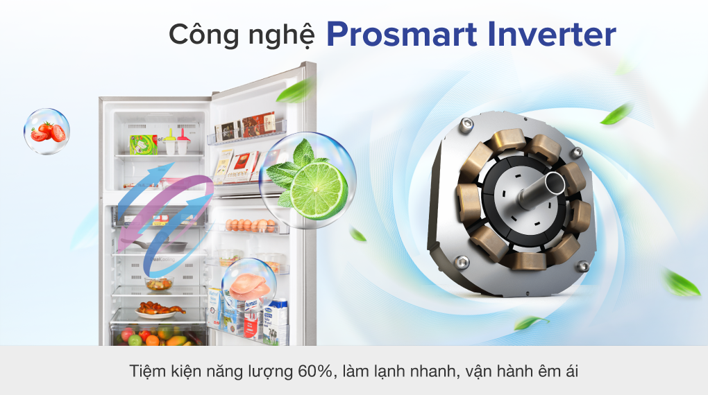 Tủ lạnh Beko Inverter 340 lít RDNT371I50VS