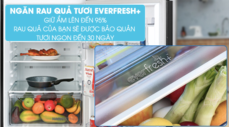 Ngăn rau quả tươi Everfresh+ giữ rau quả luôn mọng nước