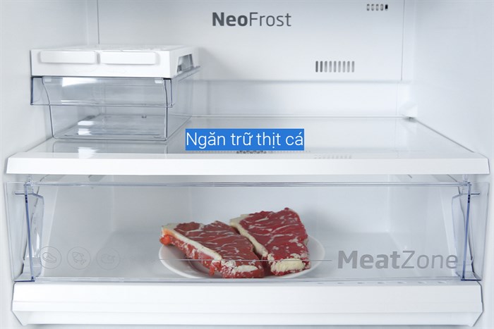 Tủ lạnh Beko Inverter 340 lít RDNT371E50VZK Màu Xám đậm