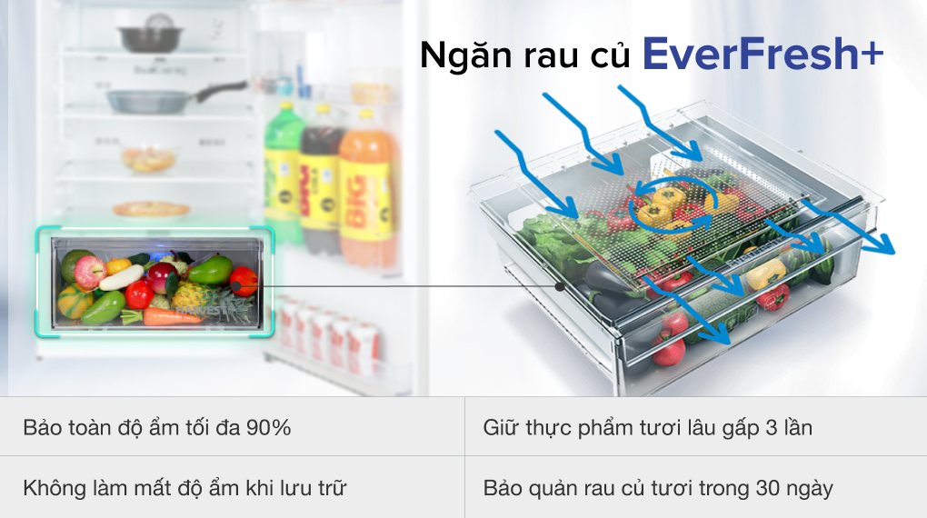 Tủ lạnh Beko Inverter 375 lít RDNT401E50VZGB