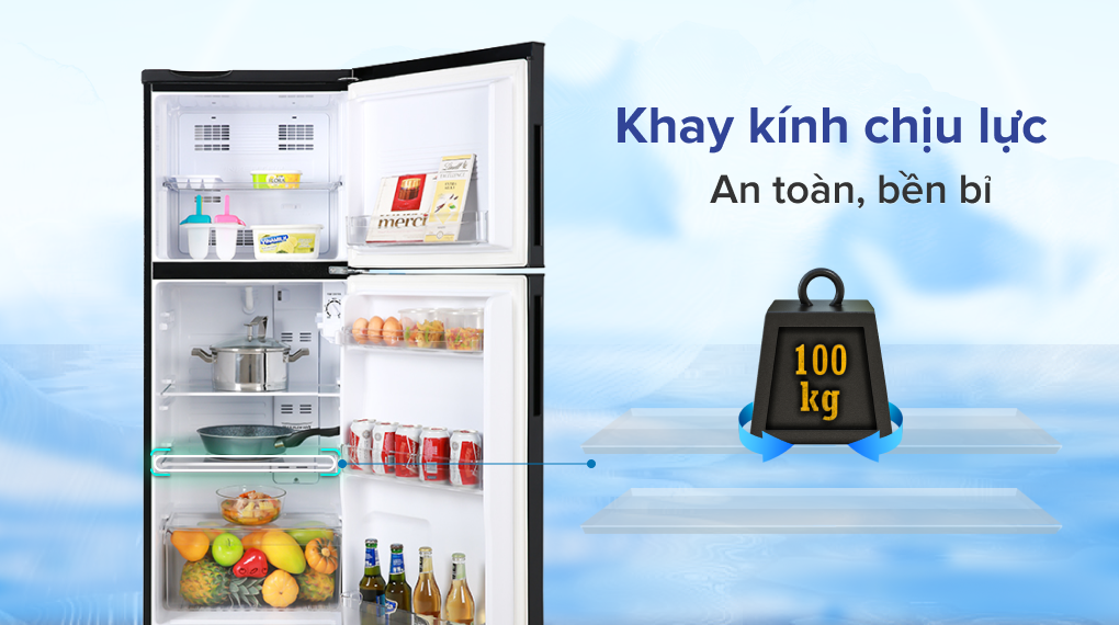 Tủ lạnh Aqua Inverter 186 lít AQR-T219FA(PB)