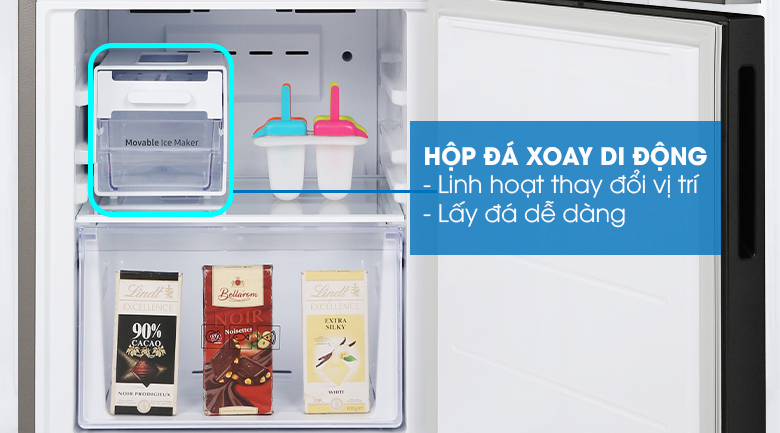 Hộp đá xoay di động