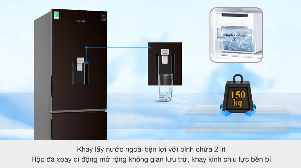 Tủ lạnh Samsung Inverter 307 lít RB30N4170BY/SV