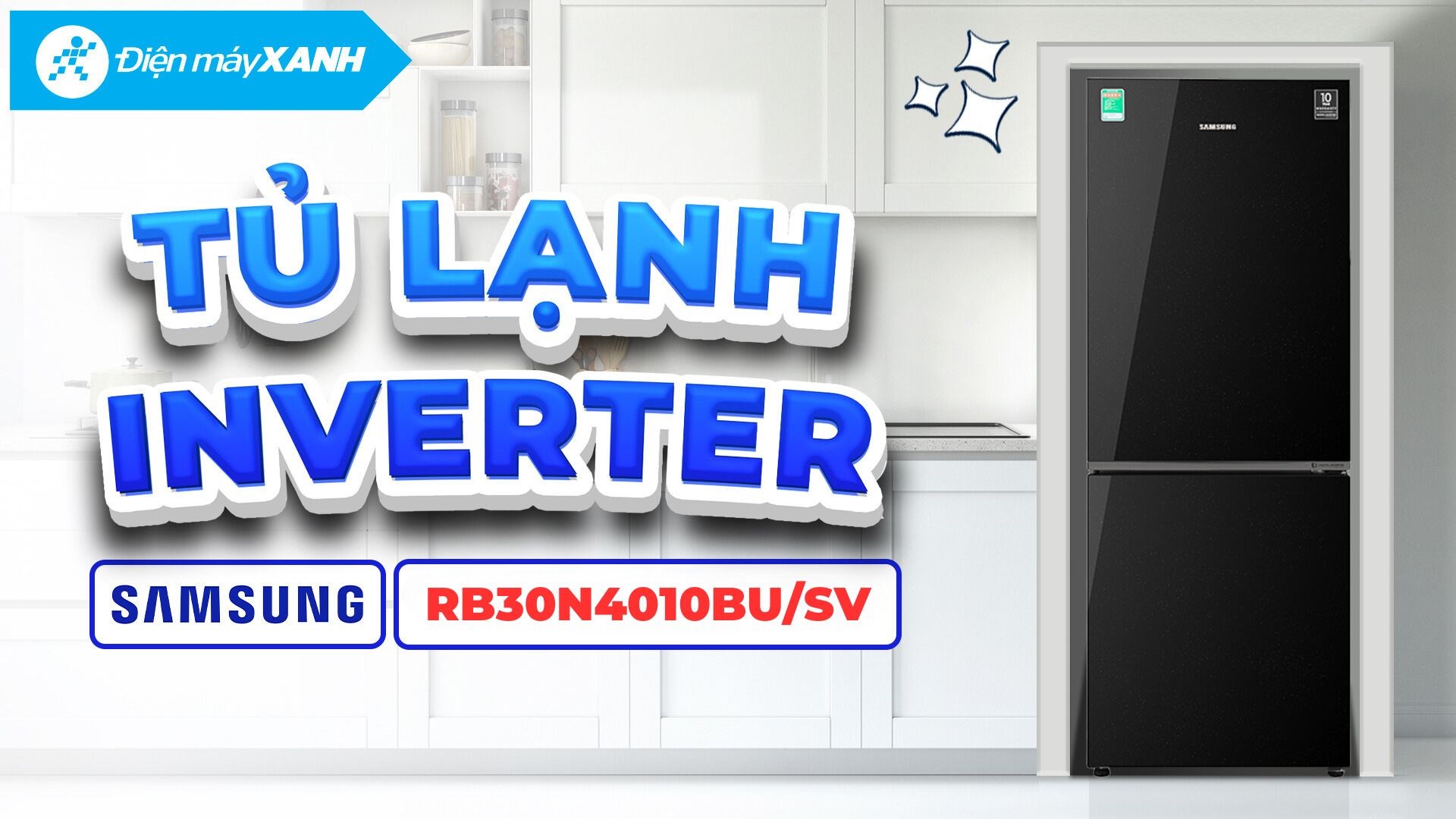 Tủ lạnh Samsung Inverter 310 lít RB30N4010BU/SV
