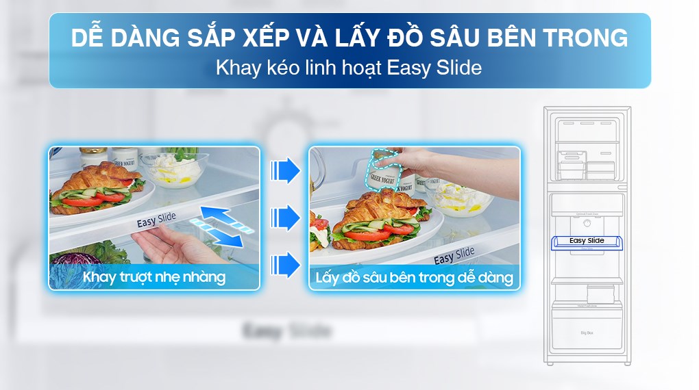 Tủ lạnh Samsung Inverter 236 lít RT22M4032BU/SV