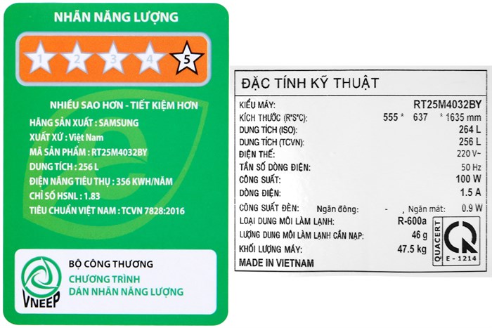Tủ lạnh Samsung Inverter 256 lít RT25M4032BY/SV Màu Nâu