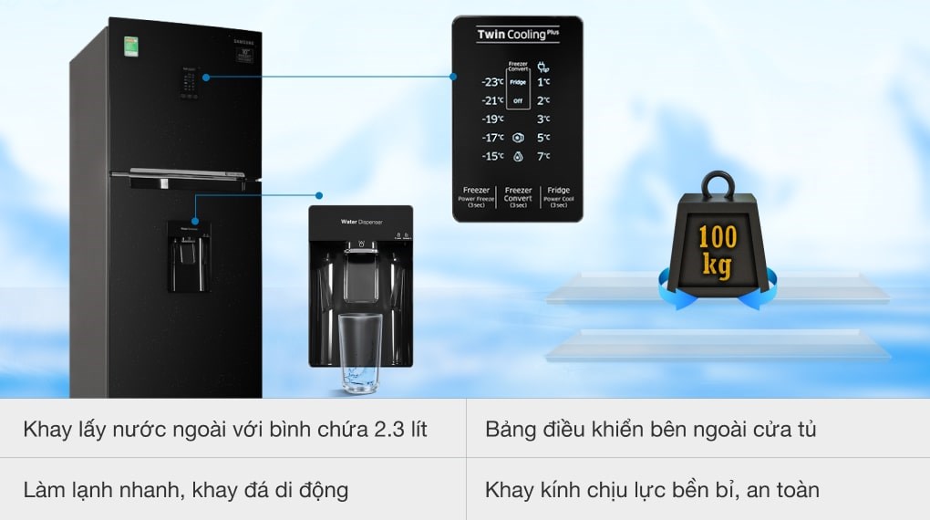 Tủ lạnh Samsung Inverter 319 lít RT32K5932BU/SV - 23