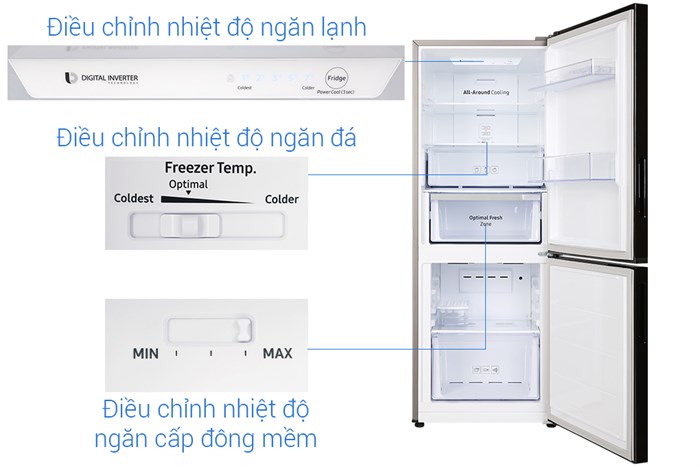Tủ lạnh Samsung Inverter 280 lít RB27N4010BY/SV Màu Nâu