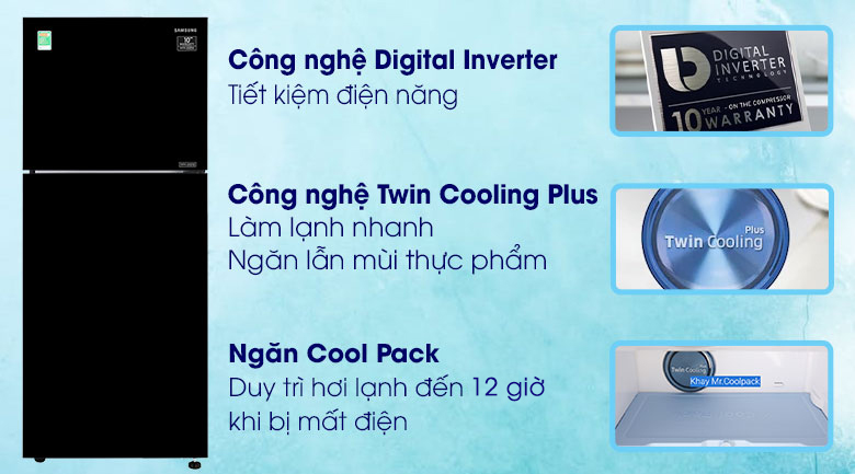 Tủ lạnh Samsung Inverter 360 lít RT35K50822C/SV - 11