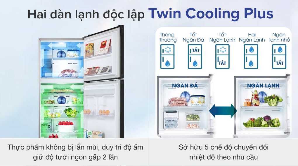 Tủ lạnh Samsung Inverter 360 lít RT35K50822C/SV