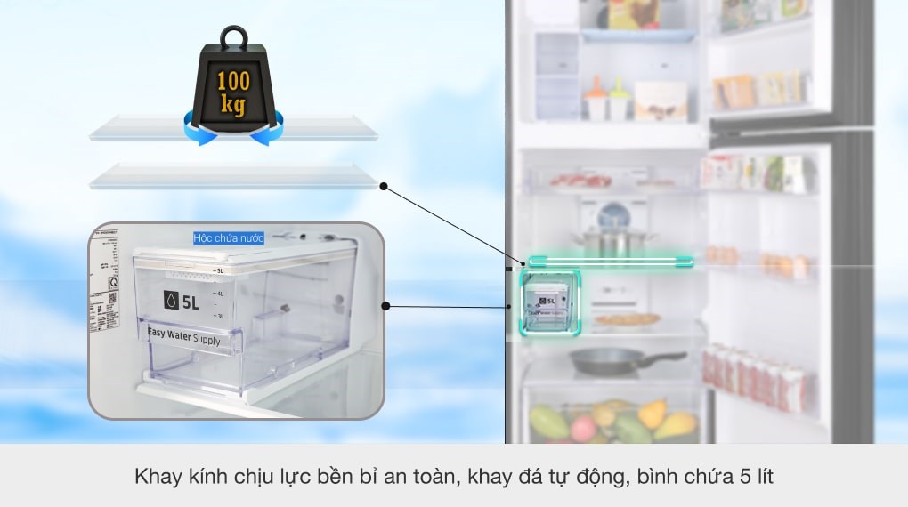 Tủ lạnh Samsung Inverter 360 lít RT35K50822C/SV - 22