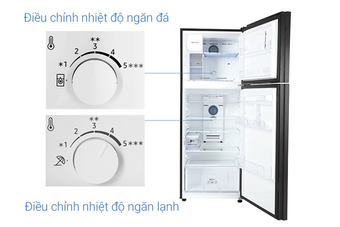 Tủ lạnh Samsung Inverter 380 lít RT38K50822C/SV Màu Đen