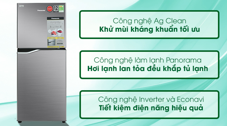 Tủ lạnh Panasonic Inverter 167 lít NR-BA189PPVN