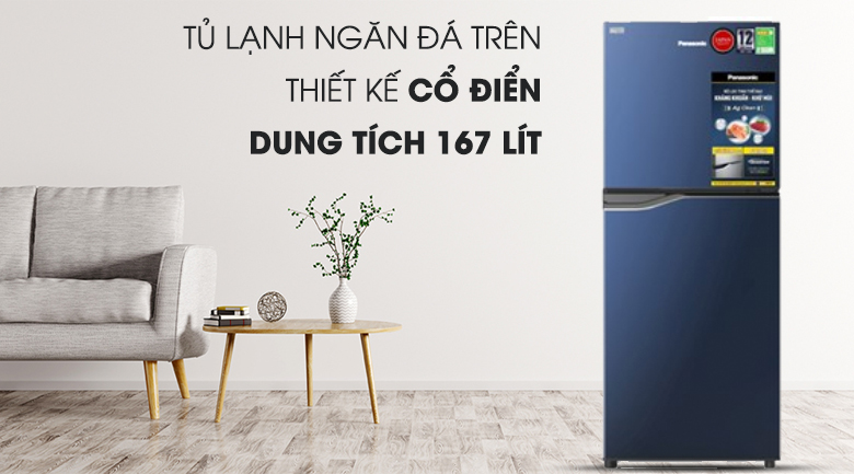 Thiết kế-Tủ lạnh Panasonic Inverter 167 lít NR-BA189PAVN